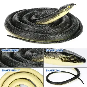 Realistic Rubber Snake Toy - 132cm