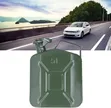 5-Liter Green Metal Jerrycan for Fuel Storage - 1