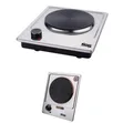 DSP Electric Cast-Iron Single Burner Hot Plate, Silver - 1