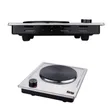 DSP Electric Cast-Iron Single Burner Hot Plate, Silver - 2