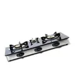 3-Burner Gas Stove with Tempered Glass Top - Stainless Steel - 2