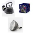 Whistling Tea Kettle - Black and White Marble Pattern - 1