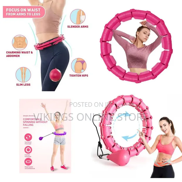 Smart Weighted Hula Hoop - 24 Detachable Knots - 1