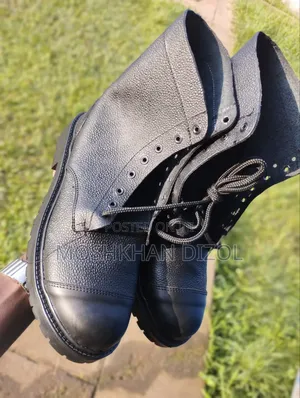 Jungle Rider Security Boots - Black Leather