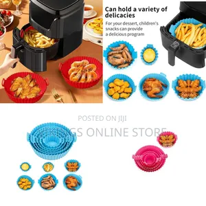 6 Pcs Foldable Reusable Air Fryer Silicone Pot Liners
