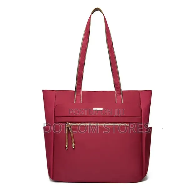 Large Oxford Cloth Tote Shoulder Bag - Women's - 1