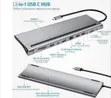 12-in-1 USB-C Docking Station with HDMI, VGA, USB-A, PD, Audio - 1
