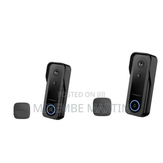 Powerology IP65 3MP Infrared Smart Camera Doorbell 265GB - 1