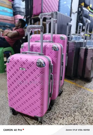 3-Piece Waterproof Plastic Suitcase Set (S, M, L)