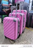 3-Piece Waterproof Plastic Suitcase Set (S, M, L) - 2