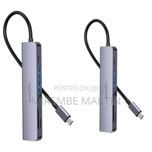 Porodo 7-in-1 Hub: HDMI, 2x USB-A, 2x USB-C, SD/MicroSD