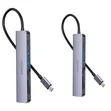 Porodo 7-in-1 Hub: HDMI, 2x USB-A, 2x USB-C, SD/MicroSD - 1