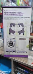 Adjustable Fridge Stand with Wheels - 1