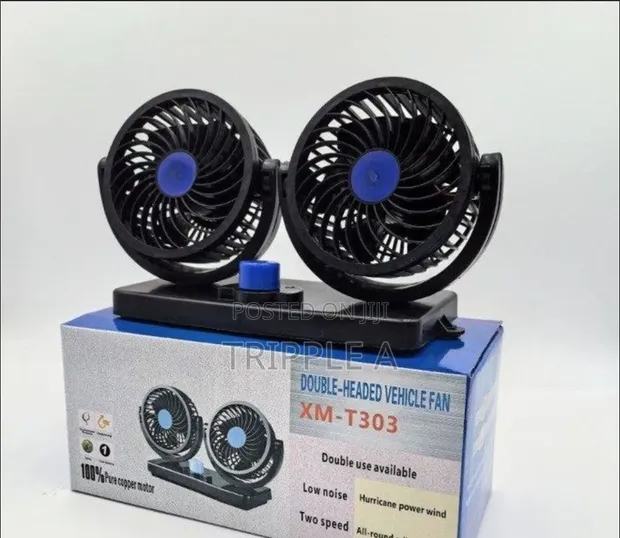 Double Head Car Dashboard Fan - 1