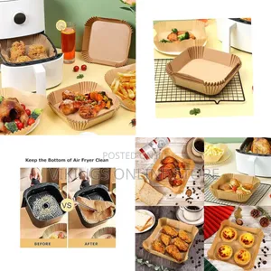 Square Air Fryer Disposable Paper Liners (50pcs)