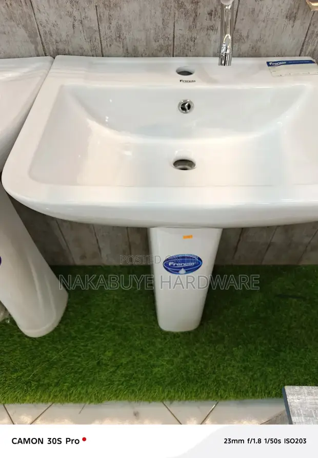 Frencia Square Hand Basin Full Set with Accessories - 1
