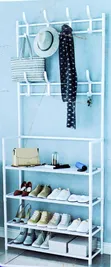 Brand New 4-Tier Clothes Rack with Hooks - 2