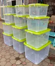 4pcs Lockable Clear Body Dust-Proof Plastic Storage Boxes - 2
