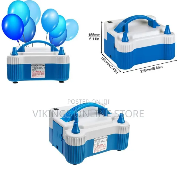 Portable Dual Nozzle Electric Balloon Blower Air Pump - 1