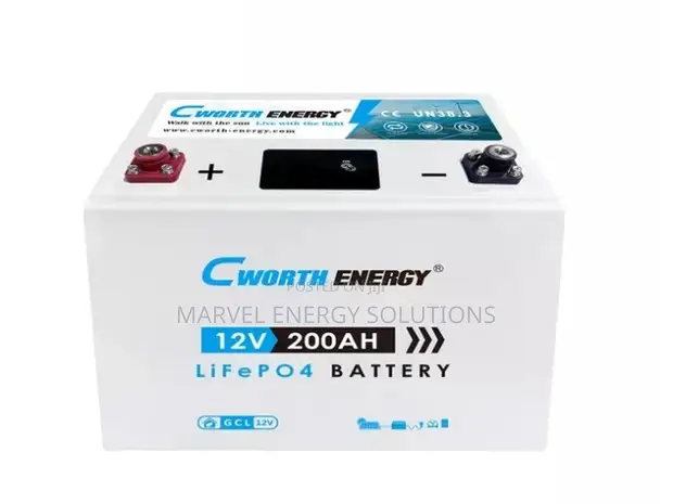 Cworth 12V 200Ah Lithium-Ion Solar Battery - 1