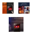 Electric Freestanding Fireplace with 3D Flame Effect - 1