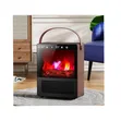 Electric Freestanding Fireplace with 3D Flame Effect - 2