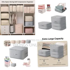1pc Foldable Triple-Layer Compression Clothes Storage Bag