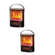 ACE Electric Fireplace Heater 1500W with Thermostat & Remote - 2