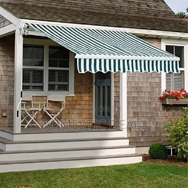 Retractable Folding Arm Awning Canopy Sunshade - 1