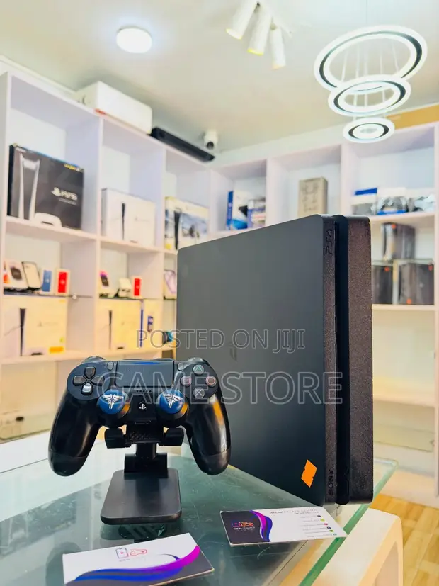 PS4 Slim Console with DualShock Controller - 1