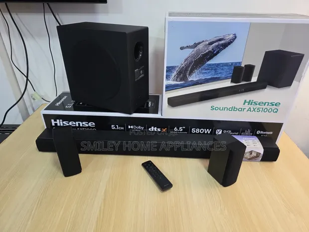 Brand New Hisense AX5100 5.1 Channel Wireless Soundbar - Discounted - 1