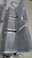 3 Seater Silver Waiting Chair - 2