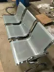 3 Seater Silver Waiting Chair - 3