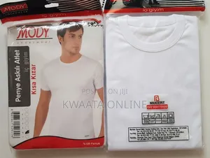 MODY Turkish Undershirt 2pc Pack - 100% Premium Cotton Crew Neck
