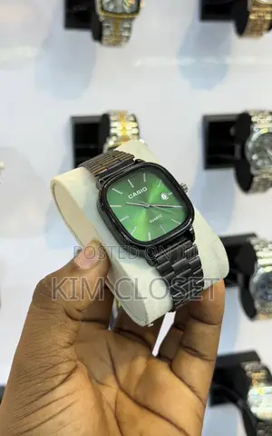 Casio Black Green-Dail Watch