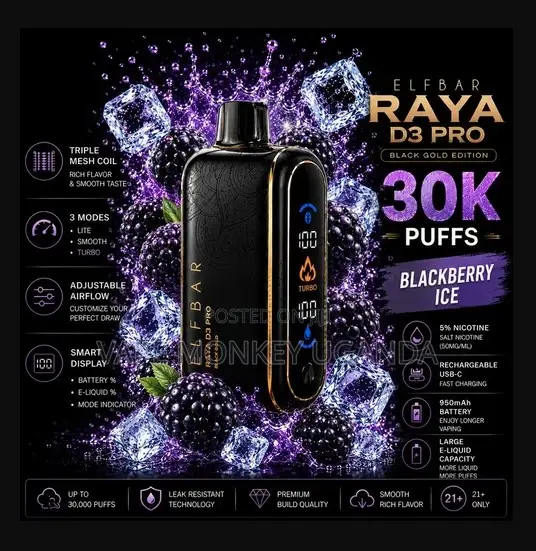 Elf Bar Raya D3 Pro Disposable Vape (5% Nic) - 1