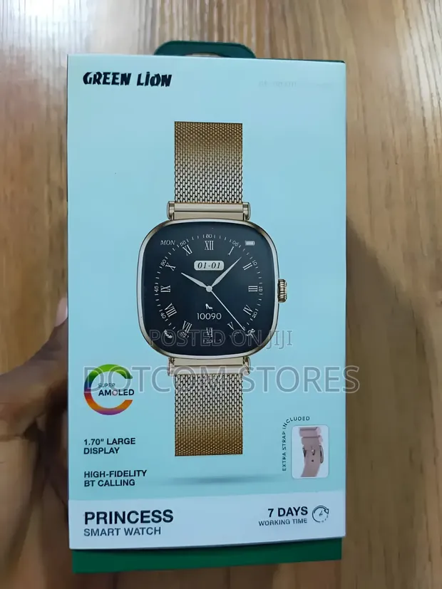 Green Lion Princess Smart Watch - Gold - 1