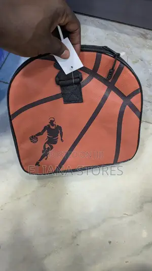 Round PU Leather Basketball Bag