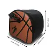 Round PU Leather Basketball Bag - 4