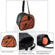 Round PU Leather Basketball Bag - 5