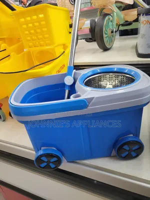 Brand New Plastic Spin Mop Bucket Set