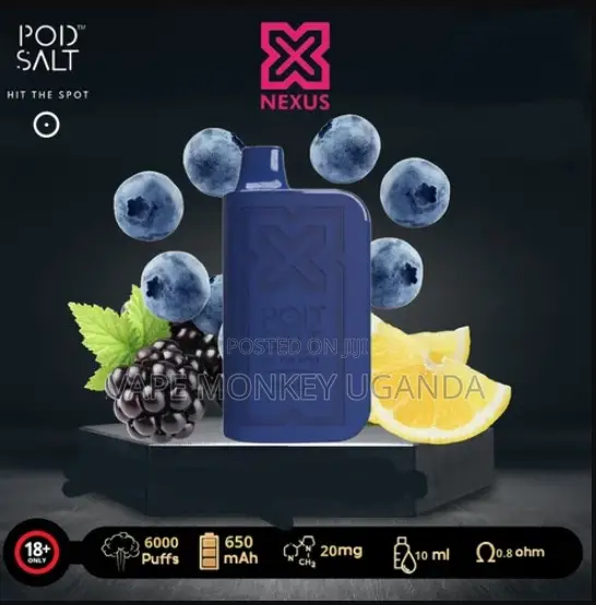 Pod Salt Nexus 6000 Puffs Blueberry Blackberry Lemonade 20mg - 1