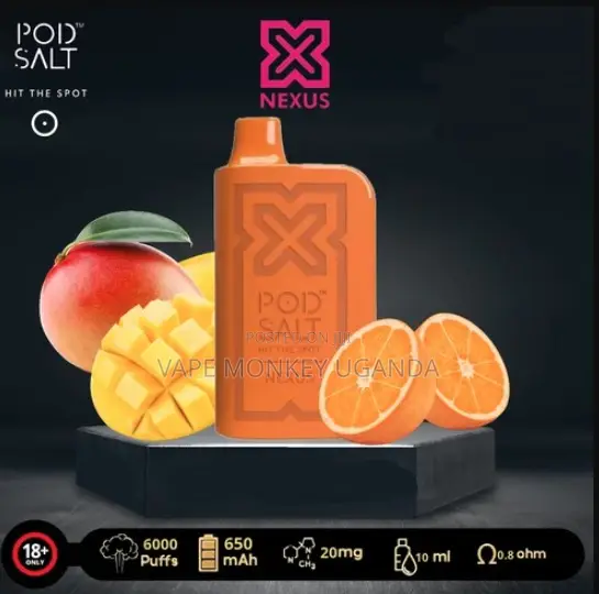 Pod Salt Nexus 6000 Puffs Disposable Vape - Orange Mango Lime - 1