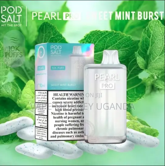 Pod Salt Pearl Pro 10K Sweet Mint Burst Disposable Vape - 1