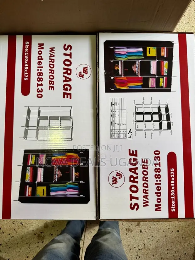 Portable Leather Storage Wardrobe - 1