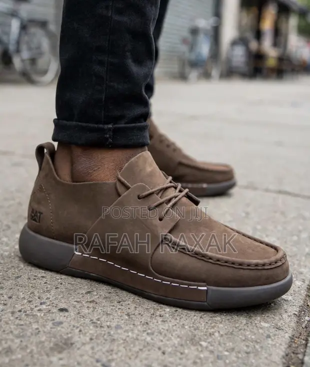 Men's Caterpillar Moc-Toe Casual Shoes - Coffee Brown - 1
