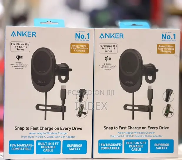 Anker MagSafe Wireless Car Charger 15W - 1
