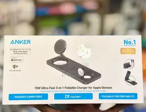 Anker Foldable 3-in-1 MagSafe Wireless Charging Station with USB-C Charger
