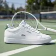 Original Lacoste Court Master Tennis Sneakers - Triple White - 1