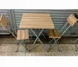 Foldable Wooden Reading Table with 2 Chairs - 2